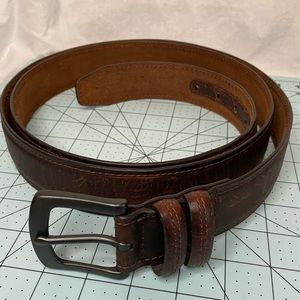 🥋 BIG MAN CIG Genuine Leather Belt. 63”. Handcrafted. Brown thick leather.🥋